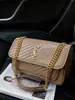 Bolsa Feminina 2026 Novo Estilo Pequena Quadrada, Bolsa de Ombro Transversal Tendência Grande Capacidade, Bolsa de Corrente Vintage