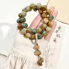 Cuentas Redondas de Bodhi Multicolores de Tamaño Grande 18 mm, Pulsera de Bodhi de Diseño Original, Cuentas Budistas de Oración Coleccionables, Raíz de Bodhi