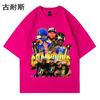 Camiseta de manga corta de AliExpress, tendencia de verano con estampado informal para hombre, estilo hip hop transfronterizo, de media manga, holgada y combinable, venta al por mayor