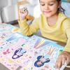 Stickers de cambio de cara de princesa de cuento de hadas transfronterizos 8 lindos stickers de cambio de cuenta de mano coloridos stickers de rompecabezas de niña de dibujos animados