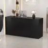 Mostrador isla para tienda de ropa, mostrador de recepción, mostrador de bar de lujo para empresa, mostrador de recepción, salón de belleza, mesa de mostrador pequeña para supermercado