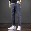 Calça Jeans Masculina Solta Reta Azul Primavera e Outono 2025 Nova Marca Tendência Slim Fit Calças Masculinas Estilo Outono