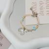 Pulseira simples popular coreana de flor de pessegueiro transfronteiriça feminina estudantes de floresta produtos de barraca de joias de flor seca vendas diretas da fábrica