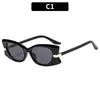 Óculos de Sol da Moda Estilo Novo Europeu e Americano Borboleta Personalidade Tendência de Moda Óculos de Sol High-End Casual Óculos de Sol para Garota Quente Olho de Gato Óculos Femininos
