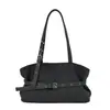 Bolsa de Ombro Coreana de Nicho Feminina 2026 Nova Tendência Moda Estilo Motociclista Bolsa Tote Simples de Grande Capacidade para o Dia a Dia