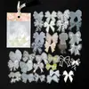 Pacote de Materiais Momo Série Renda Tule INS Renda Vazada Material para Decoração de Diário DIY Conjunto 33 Folhas