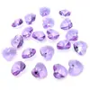 Contas de pingente de coração de vidro cristal 10MM Acessórios de joias DIY para pulseiras e colares Materiais artesanais Contas soltas em formato de coração