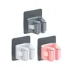 Soporte para Mopa sin Taladro, Organizador de Almacenamiento para Baño, Clip de Montaje en Pared, Accesorio de Gancho para Mopa de Baño, Soporte para Cepillo de Inodoro