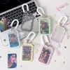 Cuerda Elástica de Alta Apariencia Estilo Coreano Portatarjetas de 3 Pulgadas con Bonitas Alas de Ángel, Pequeño Soporte para Exhibición de Tarjetas, Portatarjeta de Autobús