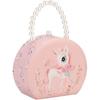 Caja de Joyería de Unicornio de Dibujos Animados para Niños Regalo de Cumpleaños para Niñas Joyería Bolsa de Hombro Pequeña Bolsa de Juguete para Niñas Fabricante Venta al por Mayor