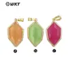 WT-P1937 lujo ligero color clásico colgante hexagonal de Ópalita accesorios de exportación pueden hacer Joyería pendientes