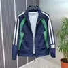 Jaqueta Masculina Nova com Gola Alta, Blocos de Cor, Patchwork, Tendência Casual para Exterior, Corta-Vento, Fashion, Jovem, Versátil, Manga Longa, Gola Alta