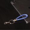 Llavero de langosta de cuero tejido Círculo accesorios para llavero de coche llavero dorado creativo accesorios con cordón al por mayor