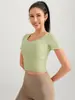 Tops Deportivos de Manga Corta para Mujer Ropa de Yoga Verano 2025 Nuevo Secado Rápido Ropa Deportiva de Pilates Fitness para Mostrar tu Figura