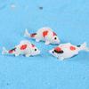 Mini Set de Paisajismo de Resina con Peces Simulados, Ranas, Flores de Loto, Decoración para Acuario de Peces Micro Paisaje Manualidades DIY