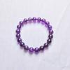 Pulsera de Cuentas de Amatista Natural de Alta Calidad para Mujer, Lujo Ligero Retro, Colgante de Trébol de Cuatro Hojas, Pulsera de Productos de Alta Gama, Joyería de Comercio Electrónico
