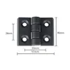 Dobradiça borboleta de nylon espessada HFC06-48-E, para perfis tipo rack, dobradiça plástica de abertura plana, atacado, mesmo modelo que Yiheda