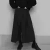 Nuevos Pantalones de Guerrero Negros Estilo Chino para Hombre, Nuevo Diseño Otoño e Invierno, Pantalones Falda Rectos de Pierna Ancha, Pantalones de Kendo, Ropa para Hombre Estilo Chino
