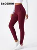 Calças de Yoga de Lã Fina para Mulheres, Sem Costuras Laterais, Cintura Alta, Controle de Barriga, Levanta Bumbum, Leggings Fitness, Meias-Calças Esportivas Espessas e Quentes para Outono e Inverno