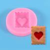 DIY fondant decoração bolo argila gesso epóxi molde biscoito morango chapéu amor forma molde de silicone