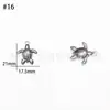 Venta al por mayor de fábrica Colgantes de Acero Inoxidable Serie Animales Marinos Tortuga Pulsera DIY Collar Accesorios de Joyería