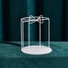 Adornos de Metal Blanco Hierro para Mesa de Postres Estante Exhibidor Estilo Europeo para Té de la Tarde Pastel Snack Soporte para Cena Fría Hora del Té