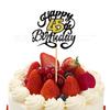 Decoraciones para Pasteles de Cumpleaños Estilo Ins de Comercio Exterior, Inserts de Número de Feliz Cumpleaños para Hornear, Suministros para Fiestas al por Mayor desde el Fabricante