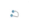 Super Flash Anel Labial Bola de Lama Anel D Anel C Anel Ferradura Shambhala Diamante Aço Inoxidável Joia de Piercing Stud Labial Joia Labial
