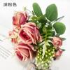 Ins Hanfeng Flor Pastoral Rosa Regalo Vintage Decoración para el Hogar Set de Flores Falsas de Espuma de Rosa Accesorios