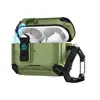 Capa Protetora Anti-Risco com Suporte de Trava para Fone de Ouvido Bluetooth Apple AirPods Pro3 Airpods4