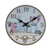 Fábrica de 16 pulgadas al por mayor explosiones transfronterizas reloj de pared retro de madera simple europeo reloj silencioso una generación de cabello