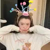 Diadema de felpa de monstruo lindo para mujer, perfecta para lavarse la cara, crear un look de corona alta y versátil como accesorio para el cabello para niñas.