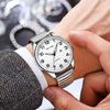 Reloj para Hombres Mayores, Reloj Digital Mecánico Grande para Mujeres de Mediana Edad y Mayores, para Parejas y Padres, Cuarzo Impermeable