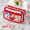 Estuche de Manzana para Cachorros para Niñas, Bolsa de Papelería de Alto Valor, Estilo Dopamina Ins Lindo, Caja de Lápices Simple de Gran Capacidad