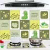 2018 Nuevo cocina lindo oso resistente a altas temperaturas autoadhesivo aluminio foil azulejo humo de aceite pegatina a prueba de aceite pegatina de pared No. 1