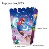 Serie de gran éxito transfronterizo decoración fiesta de cumpleaños cajas de palomitas de maíz pollo de dibujos animados vasos de papel para palomitas de maíz cajas de empaque para papas fritas suministros