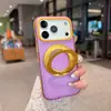 Funda de teléfono adecuada para iPhone 18 Pro con soporte giratorio de dos colores, succión magnética para Apple 17A, mate 16, cubierta anticaídas de alta calidad