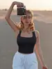 Chaleco deportivo transpirable sin mangas de punto transfronterizo para fitness, yoga, espalda hermosa, sin costuras, se puede usar como top de yoga Pilates