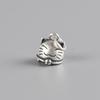Rey Ciervo Dorado Pie Plata Vintage Mate Fortuna Campana Pequeña Plata Joyería Mayoreo Colgante Hecho a Mano para Mujer Accesorios de Gato Kawaii