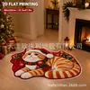 Alfombrillas de felpa con diseño de animales de dibujos animados transfronterizas, alfombrillas de felpa con temática navideña para sala de estar, alfombrillas absorbentes, suaves y decorativas para mantener el suelo caliente