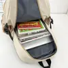 Mochila de Viagem 2026 Nova Cor Contrastante, Conjunto Simples de Três Peças para Mochila Escolar de Alunos do Ensino Fundamental e Médio, Mochila de Grande Capacidade
