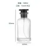 Botellas de Vidrio Transparentes para Perfume de 50/100 ml en Stock para Venta al por Mayor Botellas Portátiles Dispensadoras de Muestras Botellas de Spray de Viaje Tipo Presión