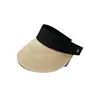 Sombrero de Paja de Verano con Parte Superior Abierta para Mujer Estilo Coreano Moderno Versátil para Cualquier Ocasión Viajes de Vacaciones Plegable Casual Moda Protección Solar Sombrero Parasol