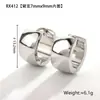 Brincos Clássicos Versáteis de Aço Inoxidável para Homens e Mulheres E-commerce Amazon Novos Brincos de Aço Titânio com Fecho Fácil Brincos Modernos Estilosos