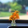 Adornos para Coche con Flores Artificiales Frescas Transfronterizos Florero de Celebridad de Internet Flores Interior del Coche Accesorios para Coche Decoraciones de la Consola Central