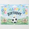 2027 Nuevo Fondo de Fiesta de Cumpleaños de Fútbol Decoración Fotográfica Tela Colgante Decoración de Festival Infantil Pancarta