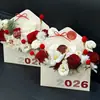 Caja de Flores tipo Sobre Caja de Empaque para Ramo del Día de San Valentín Chino Caja para Arreglo Floral Manualidades Bolsa de Papel Kraft para Flores