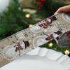 Cinta de Navidad Nueva Transfronteriza Cinta de Lino Imitación Lazo Decorativo Accesorios Copo de Nieve Cinta Decorativa Navideña