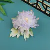 Primavera de 2026 Design Original Puramente Feito à Mão Estilo Antigo Cor Gradiente Peônia Grampo de Cabelo Hanfu Acessório de Cabelo Flor em Relevo Ornamento de Cabelo