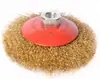Roda de aço tipo escova de aço com arame curvo tipo disco de aço com arame escova de arame tipo prato com furo roda de aço com arame curvo fabricantes atacado e varejo